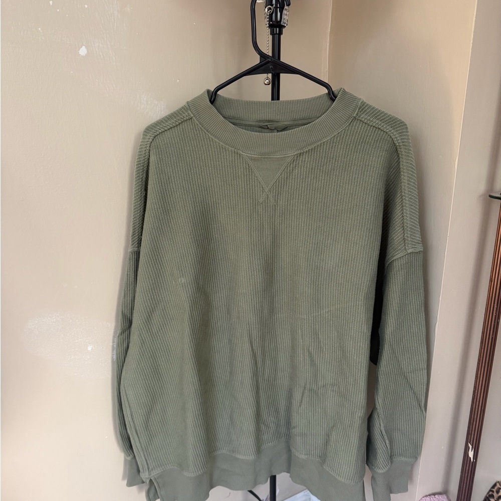 Aerie Olive Crewneck Sweater for Men